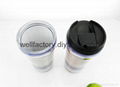 475ml starbucks style double wall plastic coffee mug 3