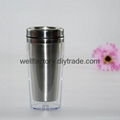 450ml double wall paper inserted promotion travel mug Made in china 2