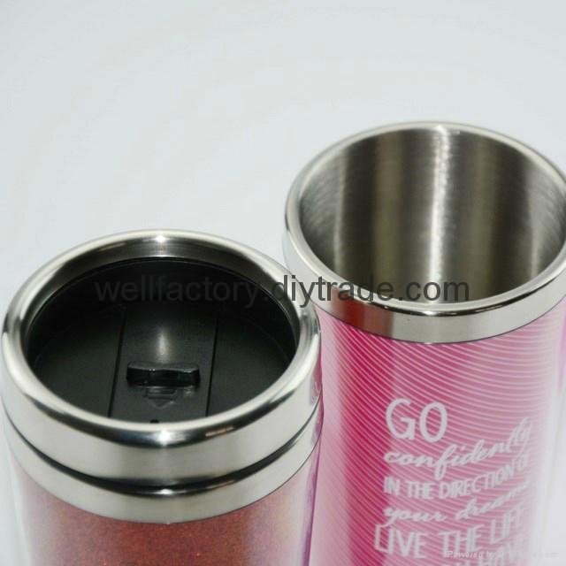 450ml double wall paper inserted promotion travel mug Made in china 3