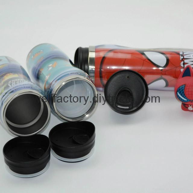 Plastic Type and Plastic Material coffee thermos travel mug 4