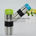 14 OZ double wall stainless steel vacuum flask with silicone 1