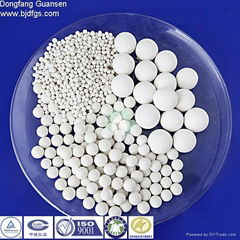 50% inert ceramic ball catalyst support