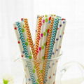  zigzag paper straw for party decoration