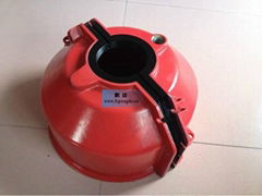 PU rubber coated aluminum shell 