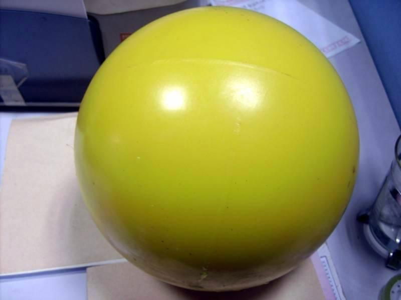 PU rubber coated ball