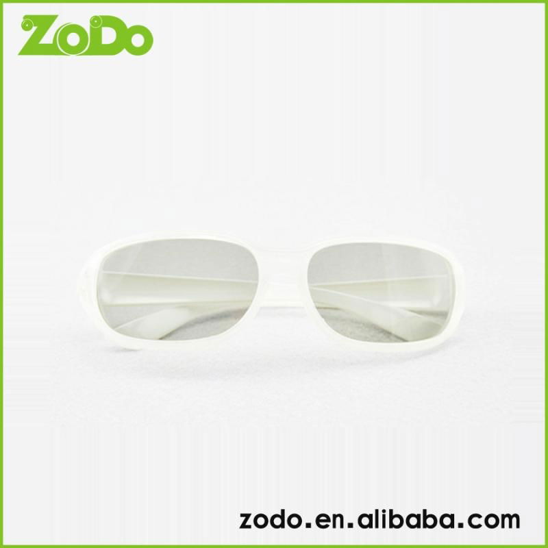 white color fashional Circular Polarized 3D Glasses 