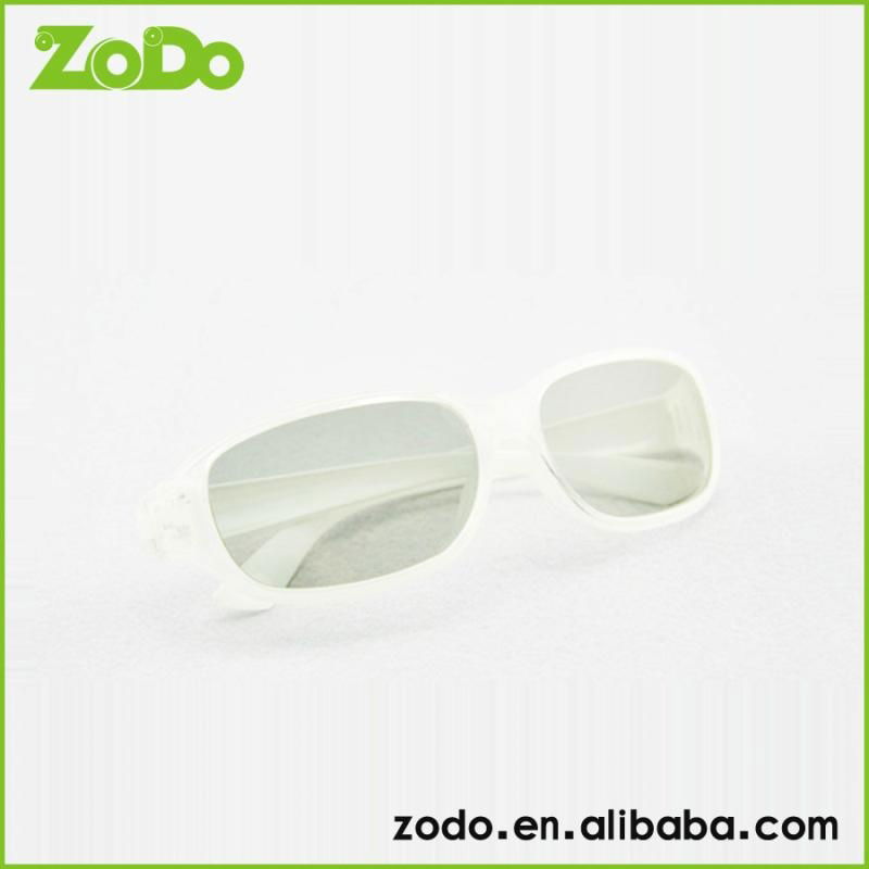 white color fashional Circular Polarized 3D Glasses  2