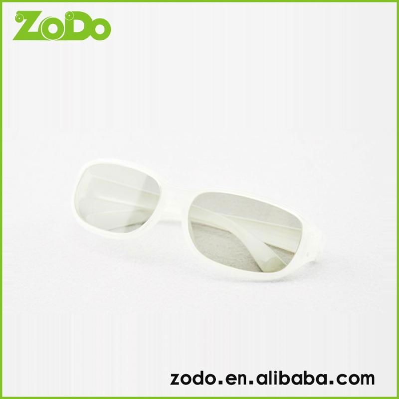 white color fashional Circular Polarized 3D Glasses  3