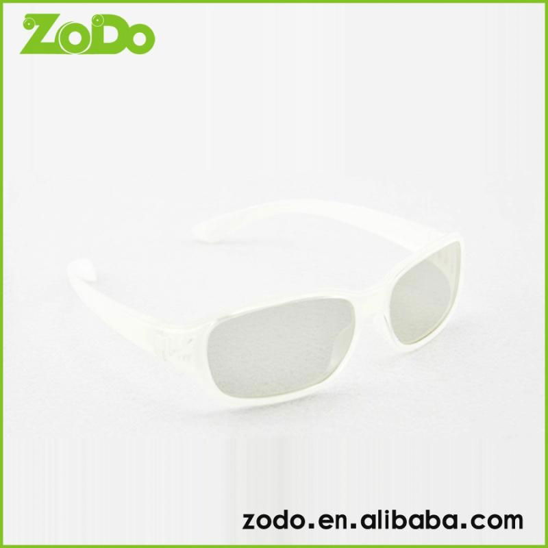 white color fashional Circular Polarized 3D Glasses  4