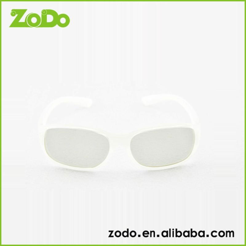 white color fashional Circular Polarized 3D Glasses  5