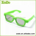 Passive plastic frame Real D Anaglyph polarized 3D glasses 5