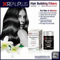 Real plus hair building fibers instant hair growth products made of natural plan 1