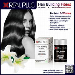 Real plus hair building fibers instant