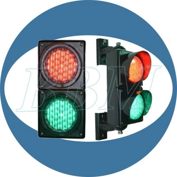 100mm Red  green LED traffic light with cobweb lens