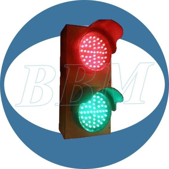 100mm red green caution traffic light
