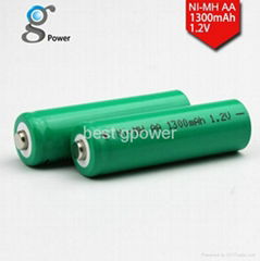 High quality Ni-MH 1.2V AA battery 1300mAh