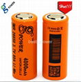 High drain 60A rechargeable IMR 26650 green 4200mAh li ion big mod battery for e 3