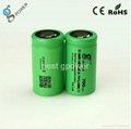Flat top/button IMR18350 3.7V 700mah rechargeable li ion battery in stock  3