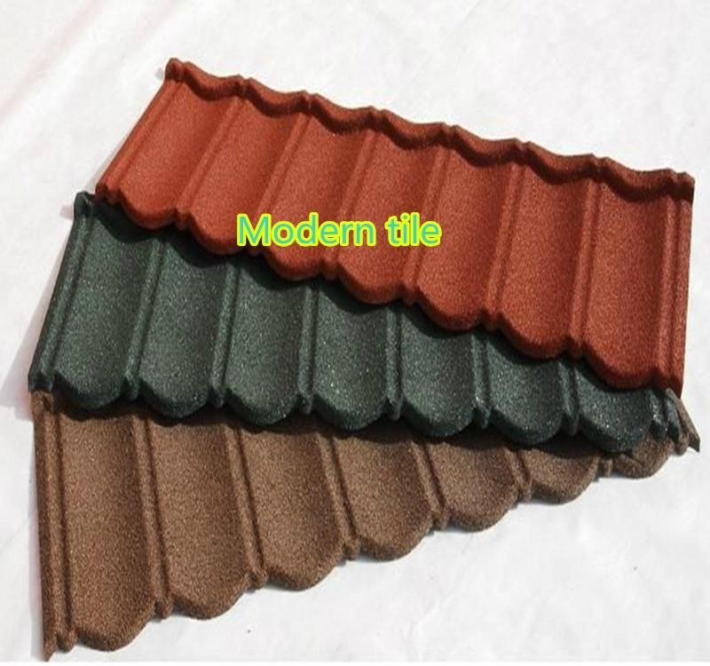 High quality assured stone coated metal roofing tiles