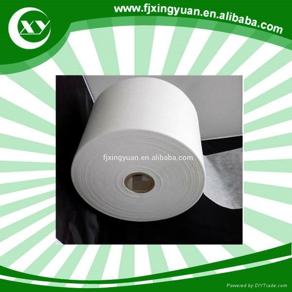 Hot air hydrophilic nonwoven for baby diaper