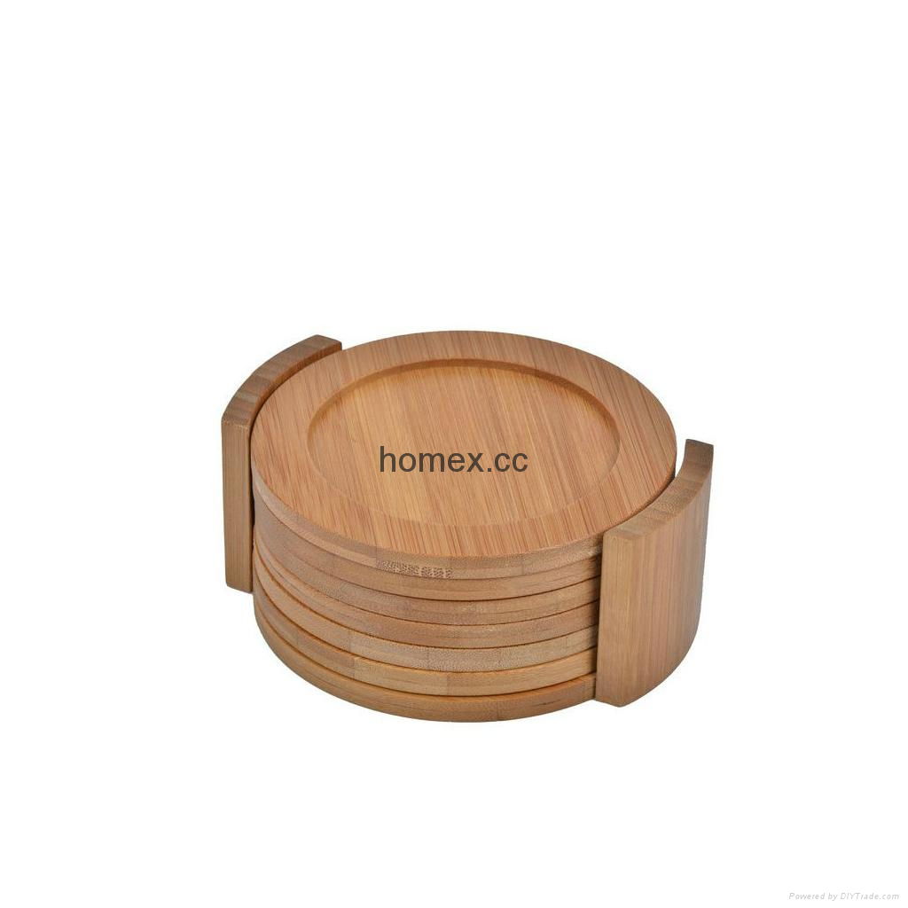 Bamboo Cup Coaster From Homex_FSC/BSCI