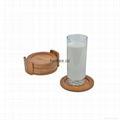 Bamboo Cup Coaster From Homex_FSC/BSCI 2