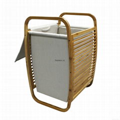 Bamboo Laundry Hamper--Homex-FSC/BSCI