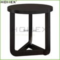 Modern Cappuccino Round End Table