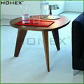 Wooden Coffee Table With Three Standing