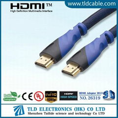 Gold HDMI 1.4V 3D Ethernet Audio Video Full HD TV 1080P Cable