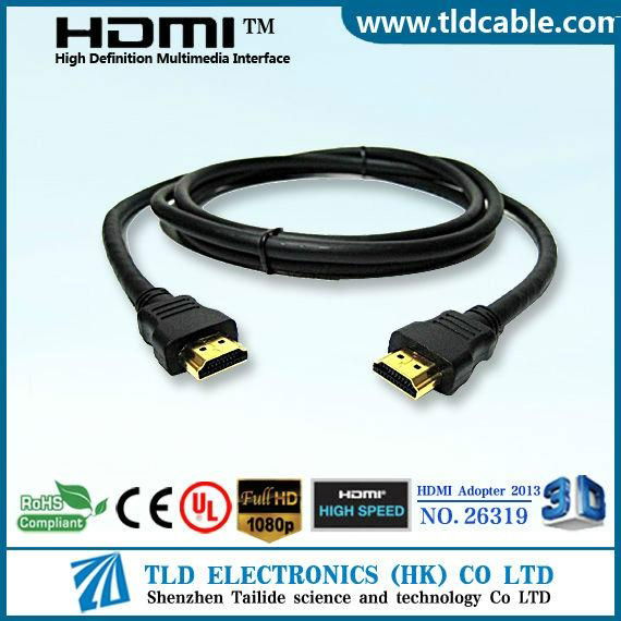 Gold Plated HDMI 1.4V 3D Video Cable For Set-top Box 5