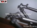 titanium suspension MTB bike frame  2