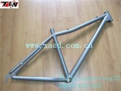 titanium bike frame with bending toptube lifetime warranty