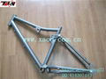 tinew design titanium full suspension bike frame MTB bike frame(factory custom) 