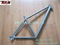 Ti 3Al 2V bicycle frame for MTB bike light and durable lifetime warranty