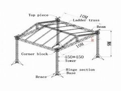 High Standard Aluminum Truss for Steel Structure Building -Tourgo