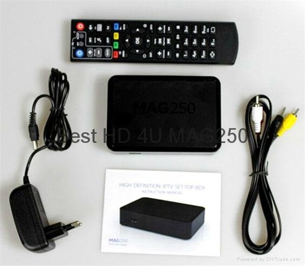 Hot Sale Full HD DVB S2 IPTV Box MAG250 5