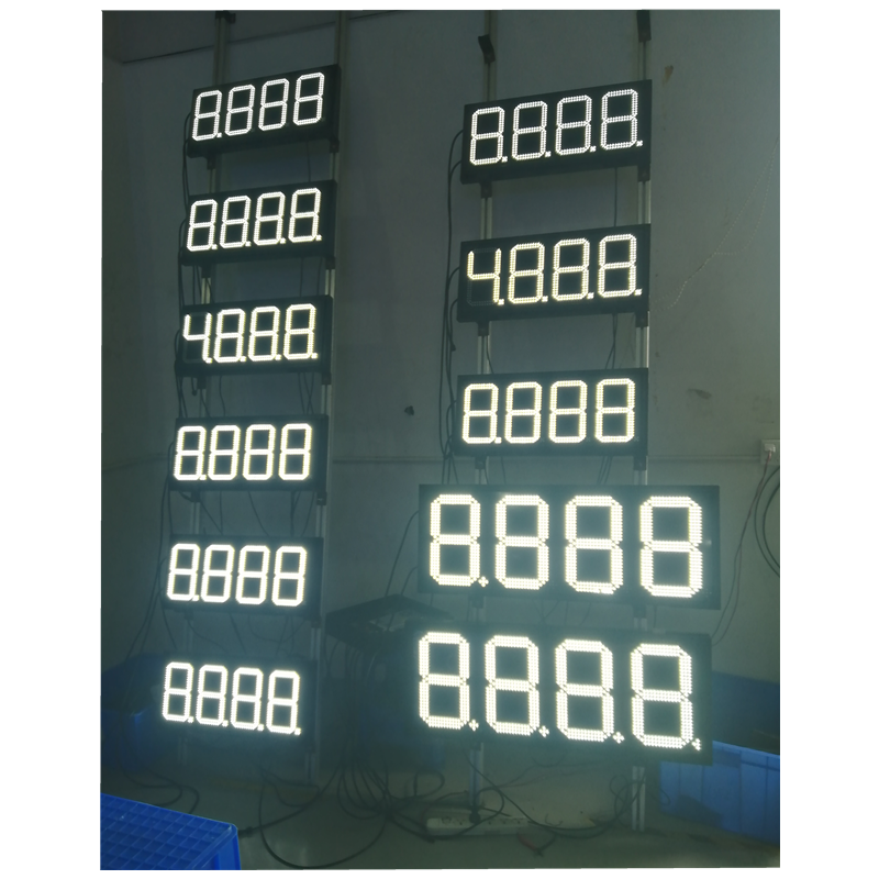 WIFI RF remote gas station led price display with control box 4