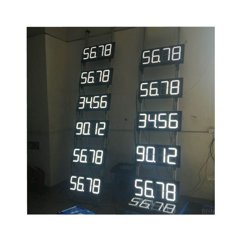 WIFI RF remote gas station led price display with control box