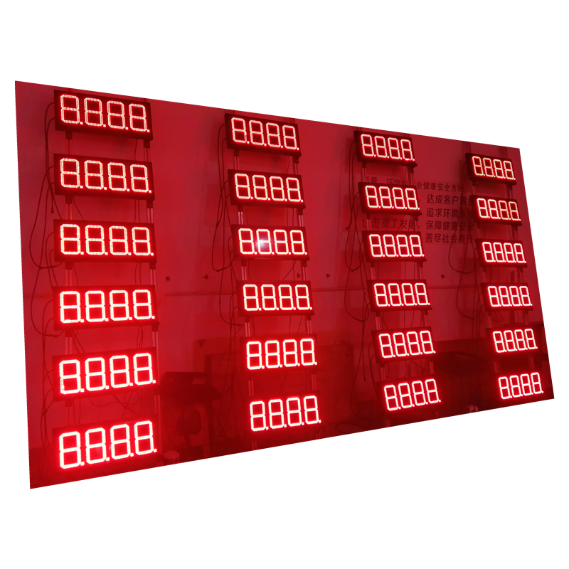 WIFI RF remote gas station led price display with control box 6
