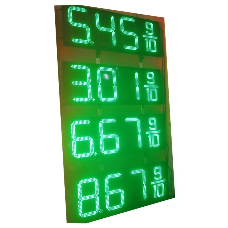 Petrol station led gas price sign 8888 digital signage totem display 3