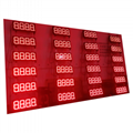 Tanzania 8inch 8888 Red White petrol station led gas price sign 2