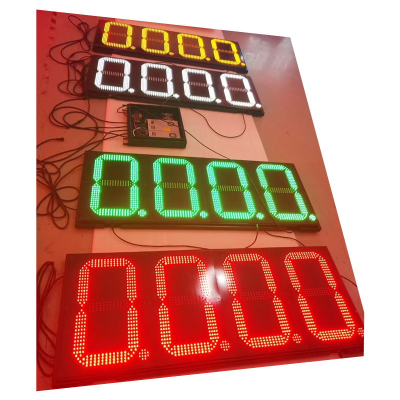 High quality gas price double led display digital price board for gas station  2