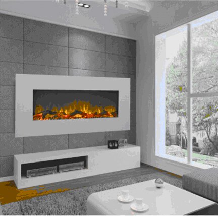  Wall-mounted electric fireplace 2