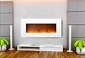modern electric fireplace white