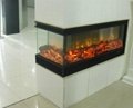 double sided electric fireplace 1
