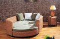 感享 藤家具藤沙发床 组合客厅沙发藤制沙发椅 创意休闲沙发 2
