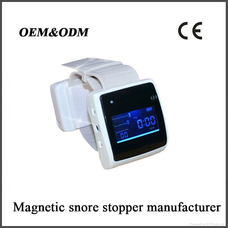 Practical health care gift electronic magnetic snore stopper