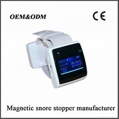 Practical health care gift electronic magnetic snore stopper