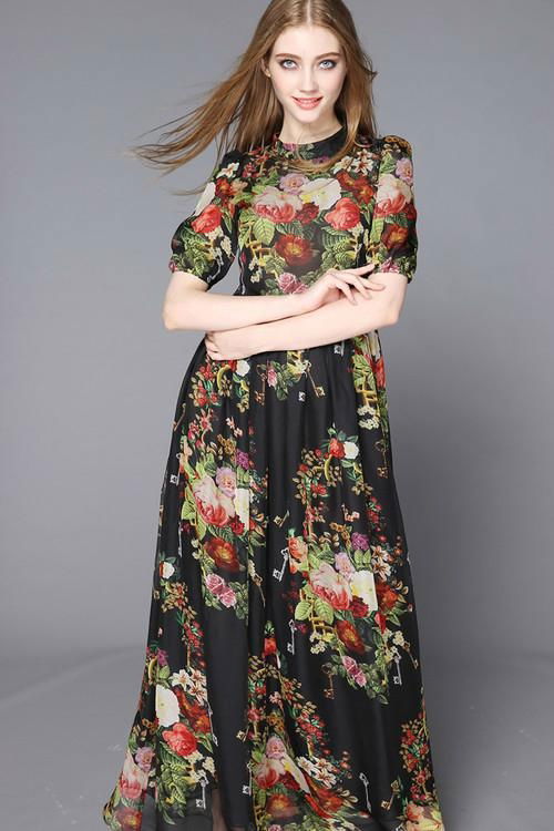 2015 New Fashion Women Maxi Elegant dress